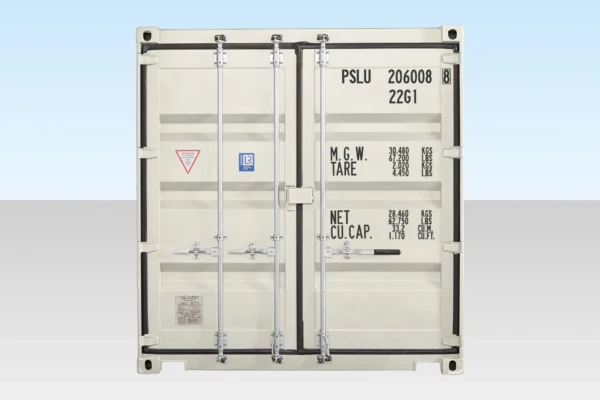 20FT Shipping Container White (RAL 9003) - Image 3