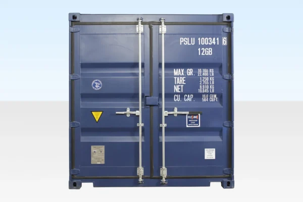 10FT X 8FT Shipping Container (One Trip) Blue (RAL 5013) - Image 2