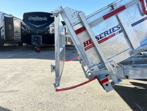 2024 N&N Trailers 7×14 14K Galvanized Hydraulic Dump w/Ramps, 2-Way Spreader Gate, Tarp Kit - Image 21