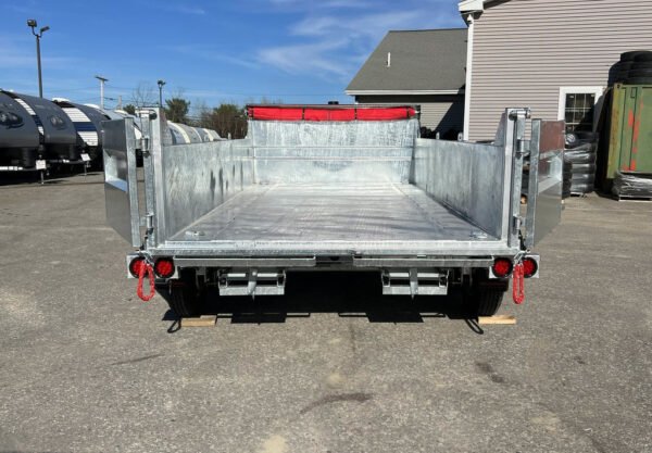 2024 N&N Trailers 7×14 14K Galvanized Hydraulic Dump w/Ramps, 2-Way Spreader Gate, Tarp Kit - Image 9