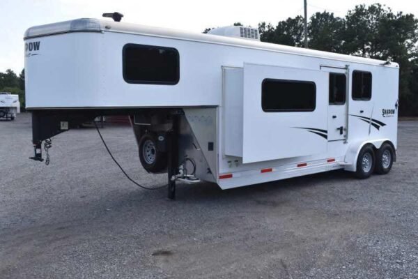 2014 Shadow 7208GLQ 2 Horse Trailer with 8' Short Wall - Image 5