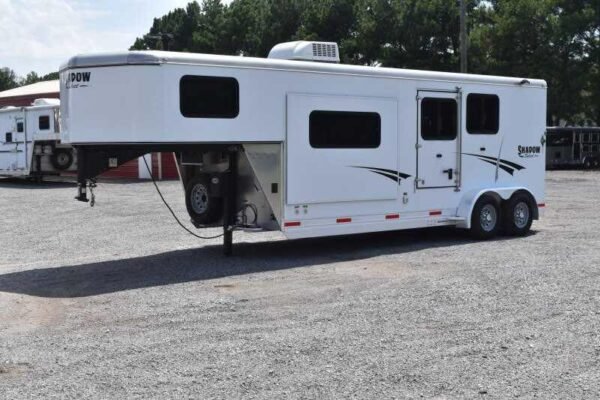 2014 Shadow 7208GLQ 2 Horse Trailer with 8' Short Wall - Image 6