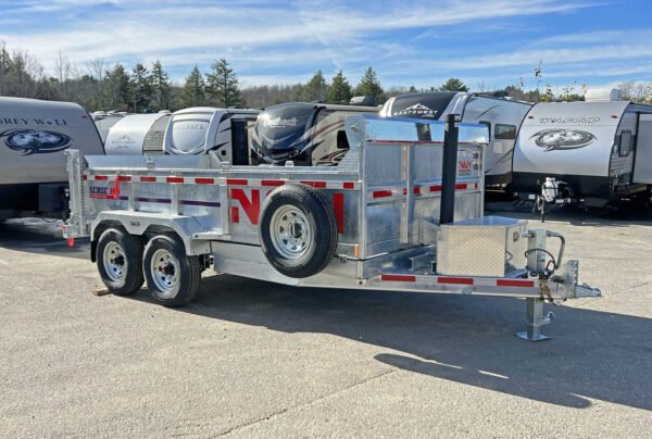 2024 N&N Trailers 7×14 14K Galvanized Hydraulic Dump w/Ramps, 2-Way Spreader Gate, Tarp Kit - Image 16