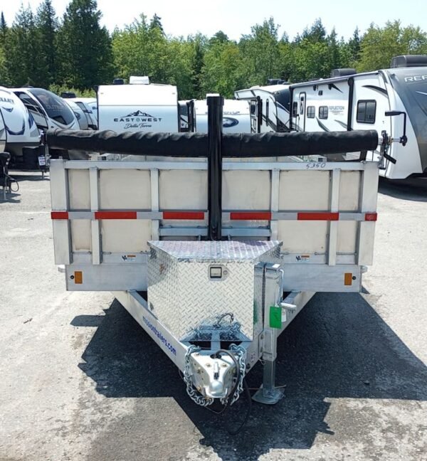 2025 Mission Trailers 7×16 14K Aluminum Hydraulic Dump w/Ramps, HD D-Rings, Barn Doors, Tarp Kit - Image 4