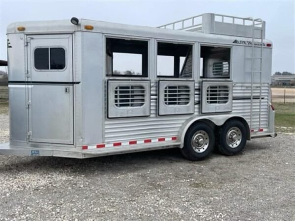 1999 Elite Custom 3 Horse Trailer - Image 18