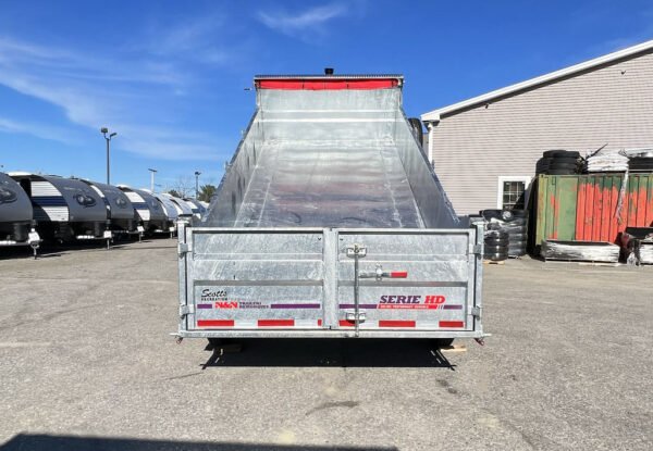 2024 N&N Trailers 7×14 14K Galvanized Hydraulic Dump w/Ramps, 2-Way Spreader Gate, Tarp Kit - Image 10