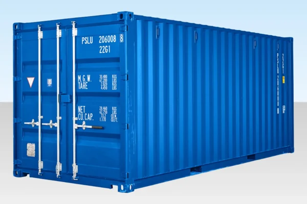 20FT Self Storage Container With Bamboo Floor – Blue (RAL 5010)