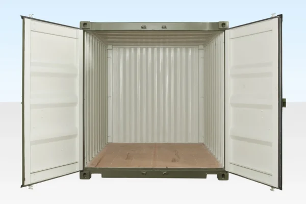 10FT X 8FT Shipping Container (One Trip) Green (RAL 6007) - Image 3