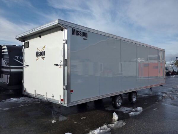 2024 Mission Trailers 101×24 Aluminum 4/5-Place Drive In/Out Deckover w/Galvanized Pkg, Canopy - Image 8