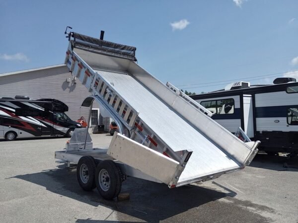 2025 Mission Trailers 7×16 14K Aluminum Hydraulic Dump w/Ramps, HD D-Rings, Barn Doors, Tarp Kit