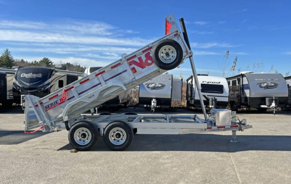 2024 N&N Trailers 7×14 14K Galvanized Hydraulic Dump w/Ramps, 2-Way Spreader Gate, Tarp Kit - Image 15