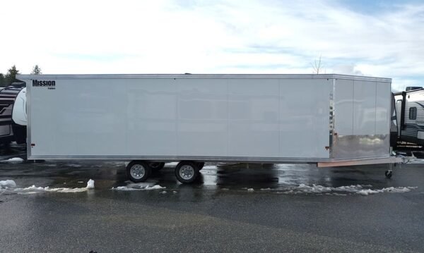 2024 Mission Trailers 101×24 Aluminum 4/5-Place Drive In/Out Deckover w/Galvanized Pkg, Canopy - Image 9