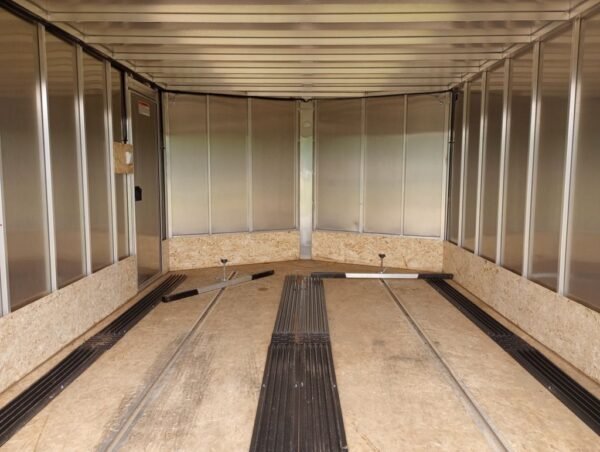2022 Sno Pro Trailers 101×12 Aluminum Hybrid 2.0 w/Tapered Ramp, Mats & Guides - Image 11