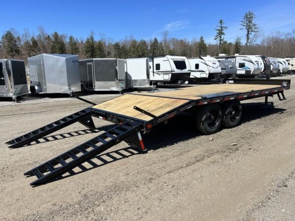 2024 Diamond C 8.5x20 20K Deckover Equipment Trailer w/ 72” Flip-Knee Ramps - Image 9