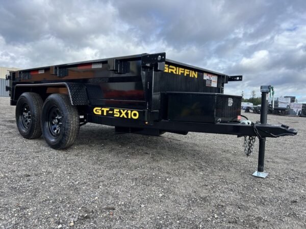 2024 Griffin Trailers 5x10 7K Powder Coated Dump w/Barn Door Gate - Image 6