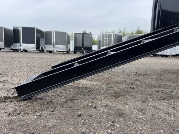 2024 RawMaxx Trailers 7X16 14K Powder Coated Dump w/ Tarp Kit - Image 11