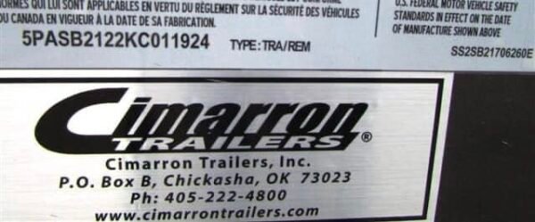 2020 19' CIMARRON BUMPER PULL 6 PEN STOCK TRAILER - Image 19